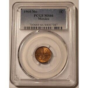 Mexico 1964 Mo 1 Centavo MS66 PCGS
